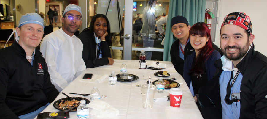 physicians day meal celebration